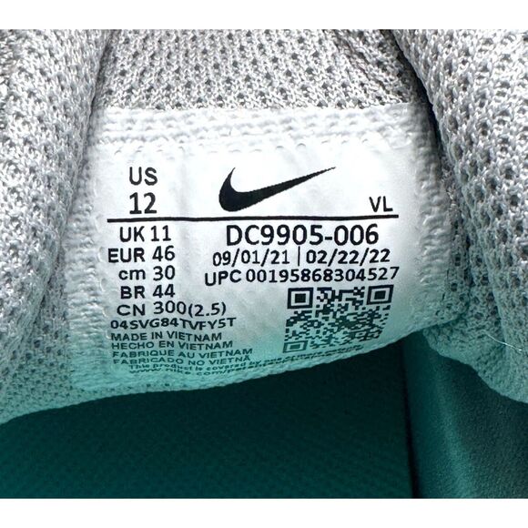 Nike men's 12 Force Zoom Trout 7 PRO Low Silver Baseball Cleats NEW DC9905 006 - Picture 9 of 9